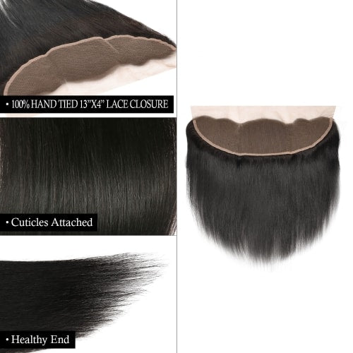 100% VIRGIN REMY HUMAN HAIR UNPROCESSED BRAZILIAN WEAVE NATURAL STRAIGHT 3PCS WITH 13X4 CLOSURE Find Your New Look Today!