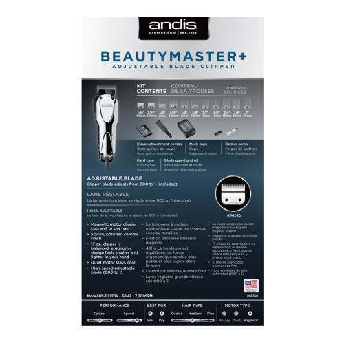 Andis Professional Beauty Master+ Adjustable Blade Clipper Find Your New Look Today!