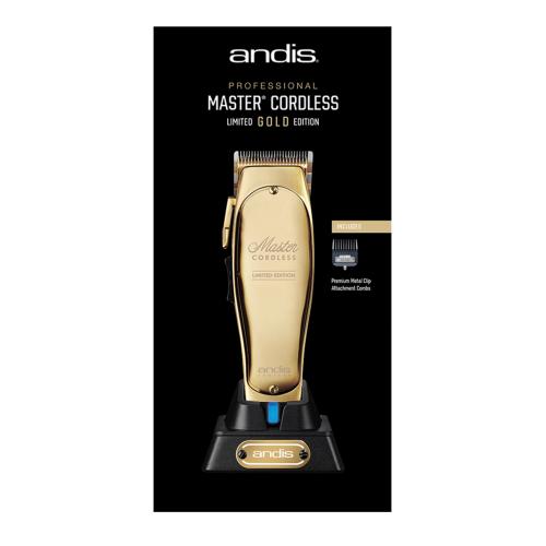 Andis Professional Limited Gold Edition Master Cordless Lithium-Ion Clipper Find Your New Look Today!