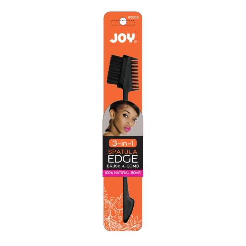 Joy 3-In-1 Spatula Edge Brush & Comb - Assorted Colors