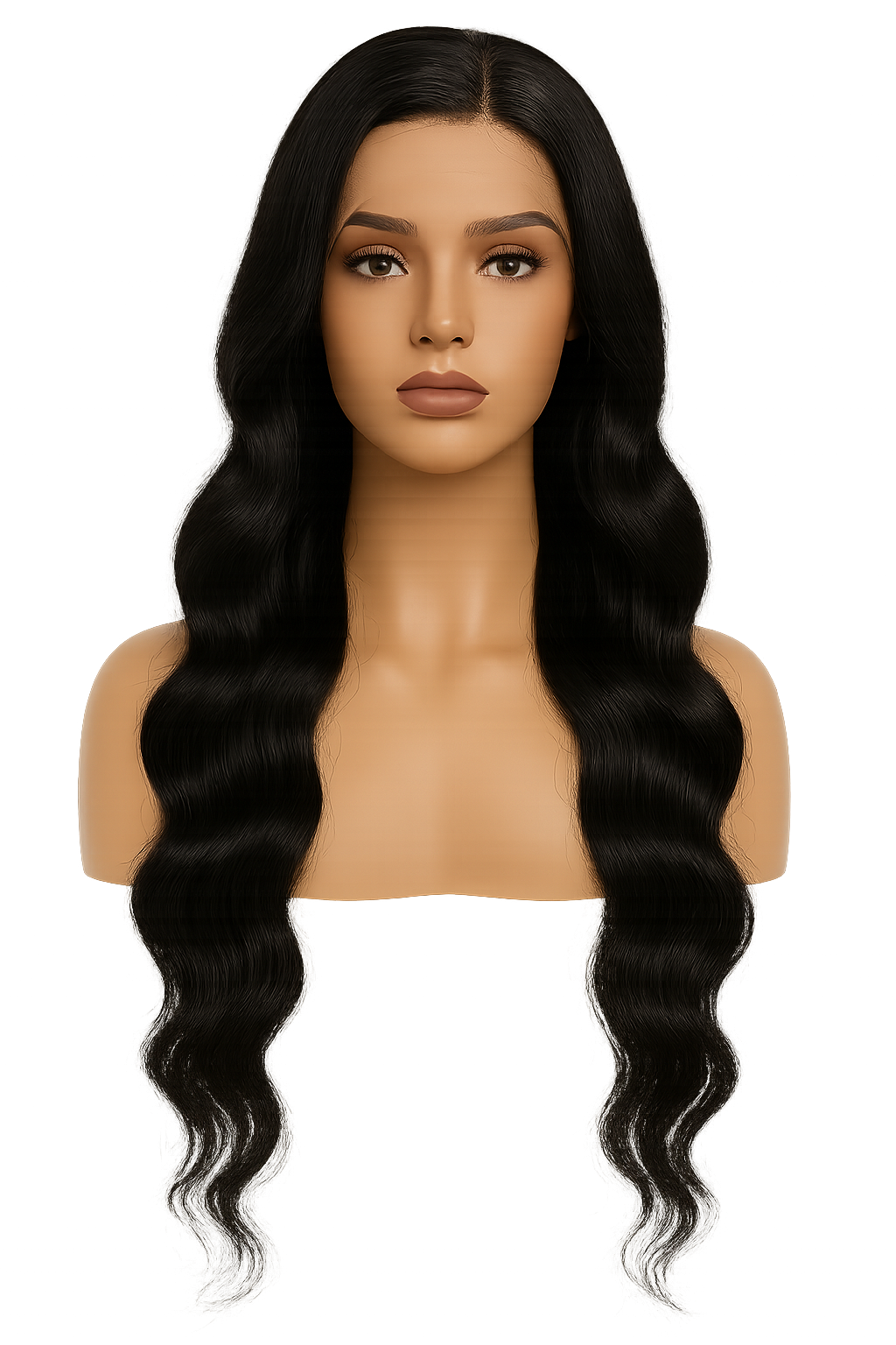 13x4 Human Hair Lace Front Body Wave Wig – Natural Color, 30 Inch, High-Density