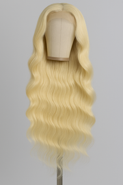 13x4 HD Lace Front Human Hair Wig – 32 Inch Body Wave, Color 613, High Density