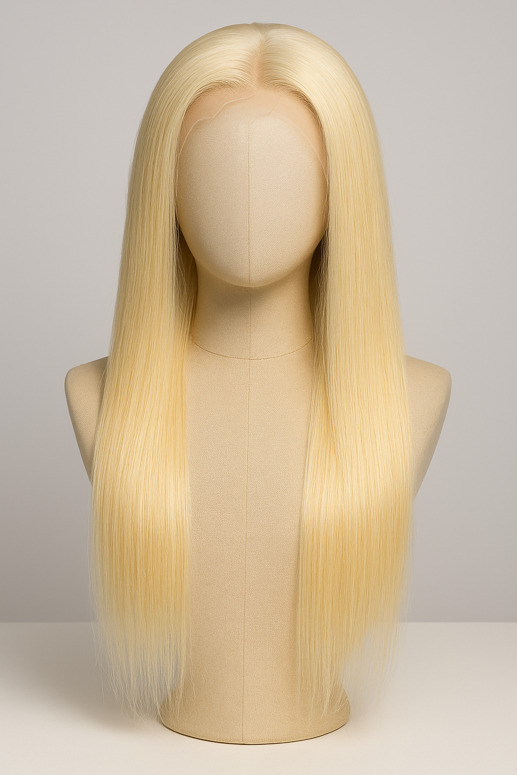 13x4 HD Lace Front Human Hair Wig – 20 Inch Straight, Color 613, High Density