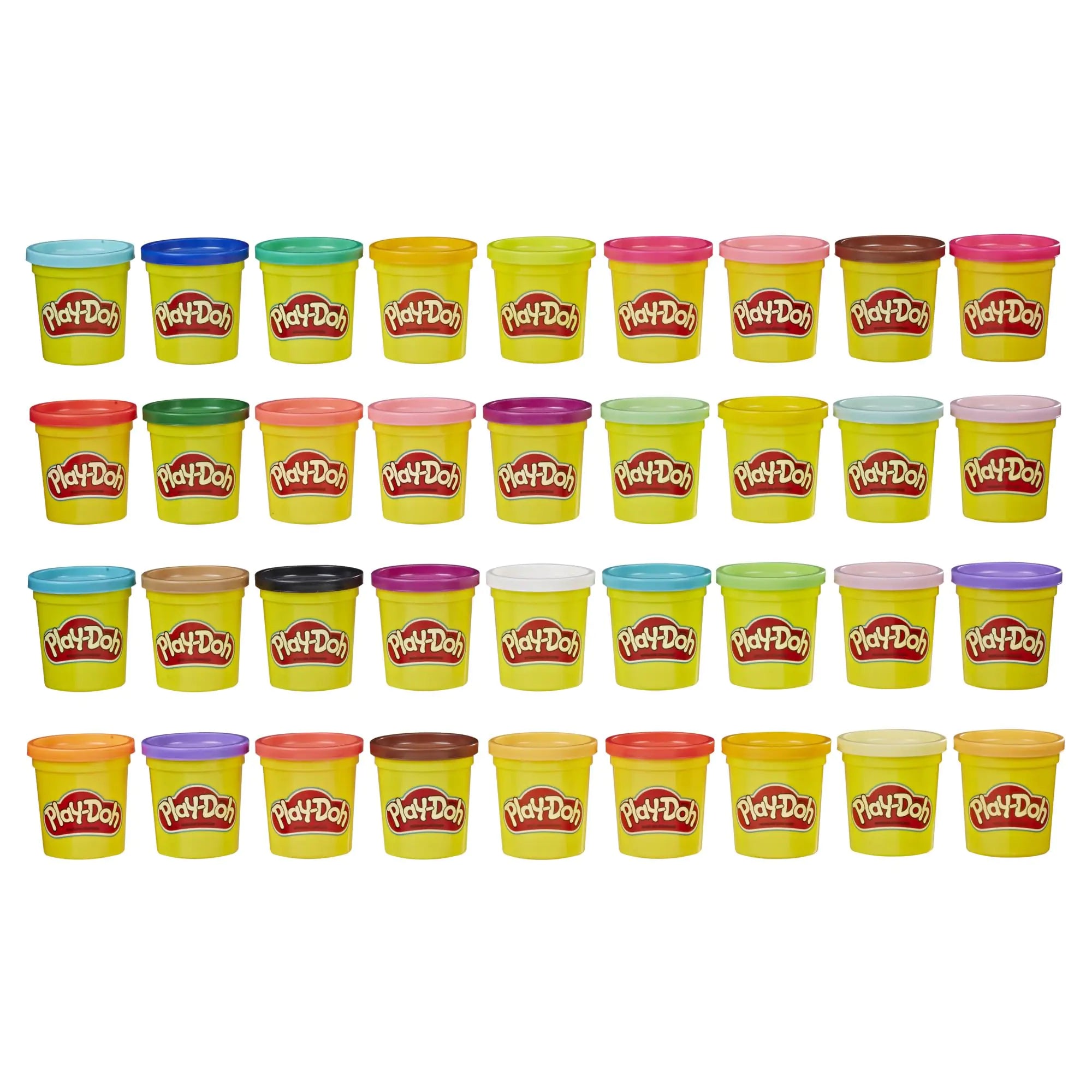 Play-Doh Modeling Compound 36-Pack Case of Colors Non-Toxic 3 Oz Cans of Assort. Colors Back to School Classroom Supplies Preschool Toys Ages 2+ (Amazon Exclusive)