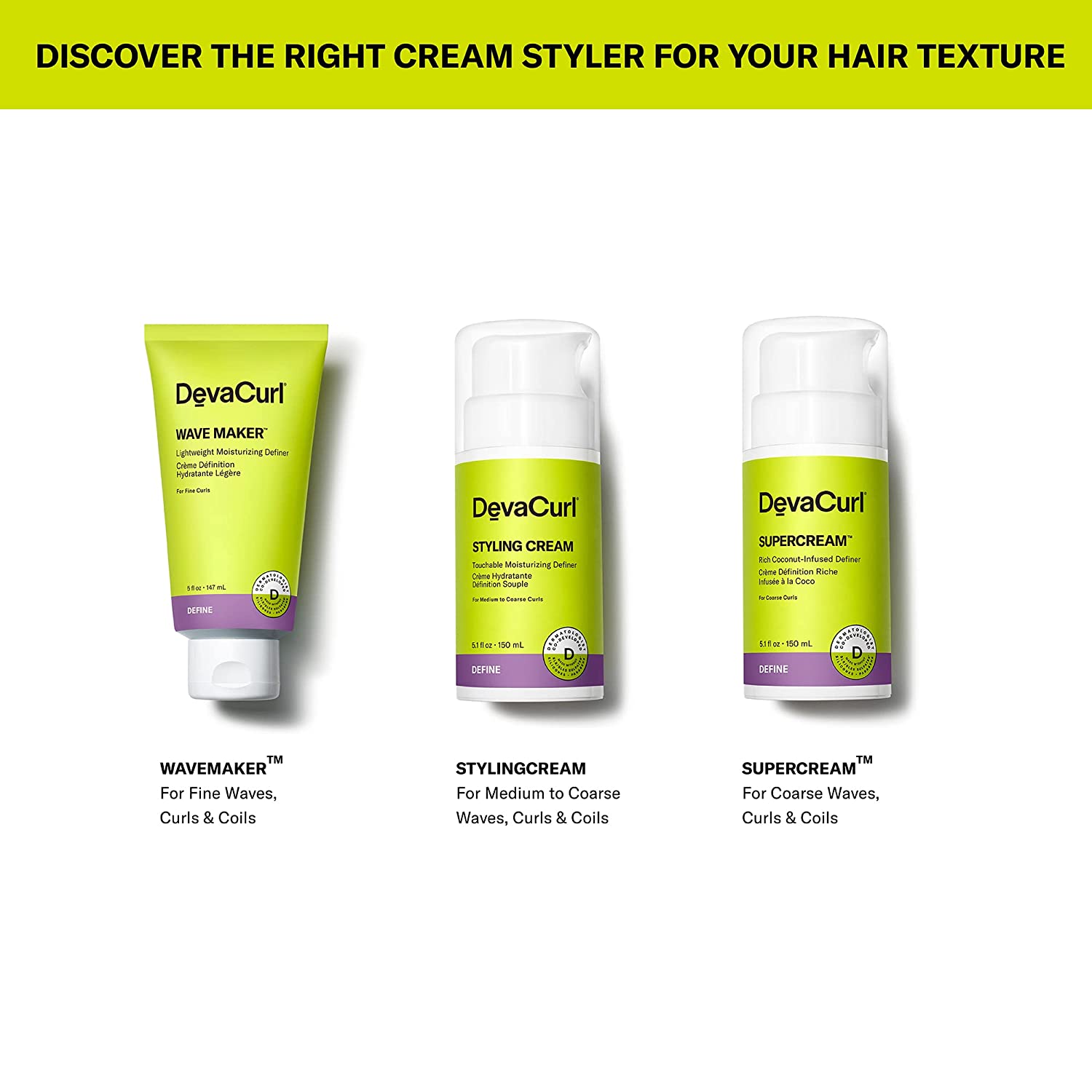 DevaCurl Styling Cream Touchable Moisturizing Definer | Enhances Curl Body and Shape | Non-Flaking | Non-Stiff | Non-Crunchy | All Curly Types Find Your New Look Today!