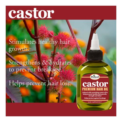 Difeel Castor Pro-Growth Premium Hair Oil 2.5 oz Find Your New Look Today!