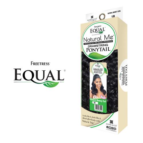 FreeTress Equal Drawstring Ponytail Natural Me Natural Bouncy Curl Find Your New Look Today!