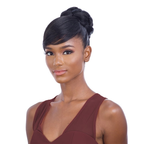 Freetress Equal Synthetic Hair Bun And Bang Fancy Bun Bang 2Pcs (Swoop Side bang) Find Your New Look Today!