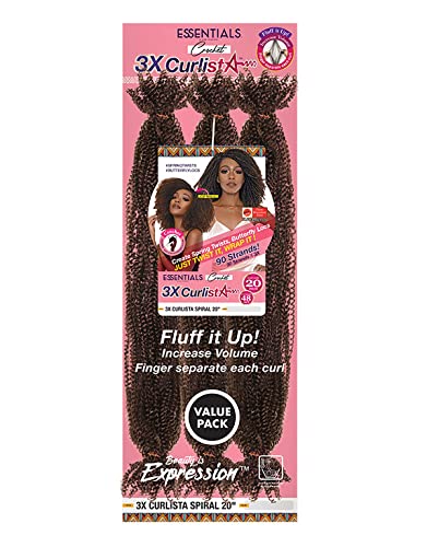 Janet Collection Essentials 3X CURLISTA SPIRAL Crochet Braid 20 (1B) Find Your New Look Today!