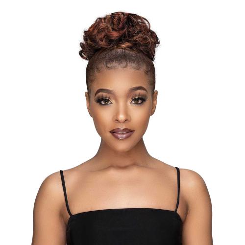 Janet Collection Human Hair Blend Bun Remy Illusion Scrunch Tendril Find Your New Look Today!