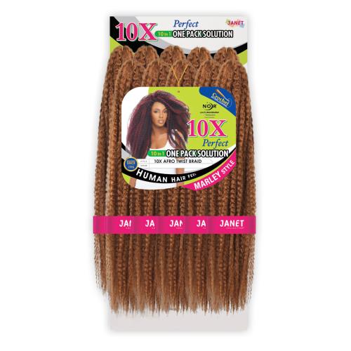 Janet Collection Kanekalon Braids Noir 10X Afro Twist Braid (Marley Style) Find Your New Look Today!