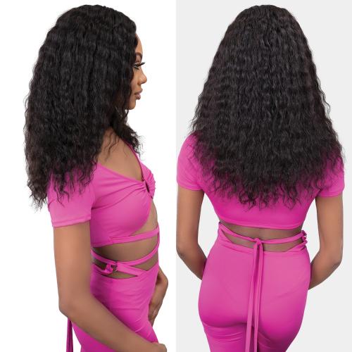 Janet Collection Natural Virgin Remy Indian Hair HD Swiss Lace Front Wig Luscious Wet N Wavy Super French Find Your New Look Today!