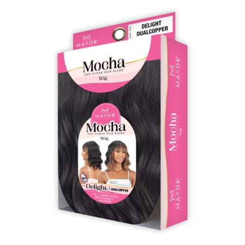 Mayde Beauty Human Hair Blend Wig Mocha Delight Find Your New Look Today!