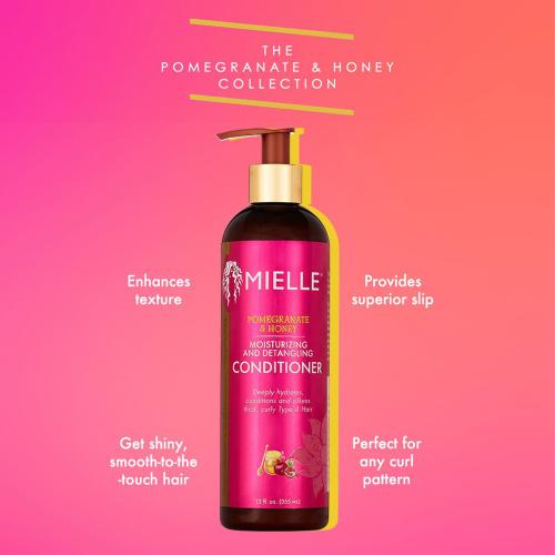 Mielle Pomegranate & Honey Moisturizing And Detangling Conditioner 12oz/ 355ml Find Your New Look Today!