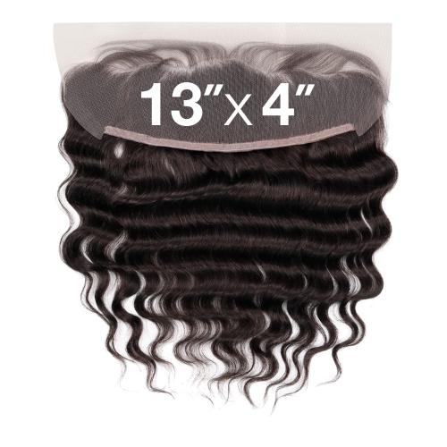 ModelModel Nude Leaf Unprocessed Brazilian Virgin Remy Human Hair Weave 13X4 Lace Frontal Closure Loose Deep Find Your New Look Today!