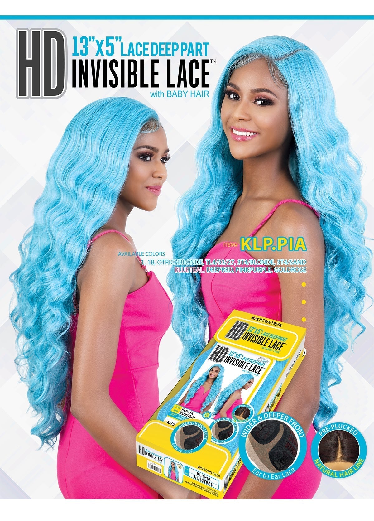 Motown Tress HD Lace Front Wig 13X5 Invisible Lace Part KLP.Pia Find Your New Look Today!