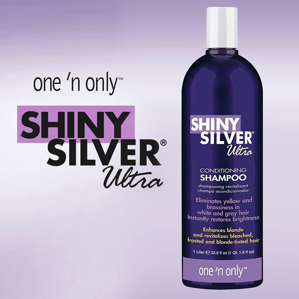 One 'n Only Shiny Silver Ultra Conditioning Shampoo, 1 Liter Find Your New Look Today!