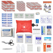 Compact Mini Travel First Aid Kit - Waterproof Emergency Medical Supplies for Home Car Camping Hiking Outdoors Workplace Sports School Office Boat Hunting Earthquake Adventures