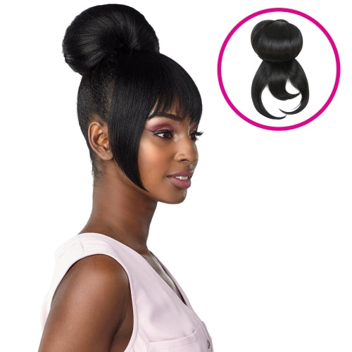 Sensationnel Instant Bun With Bangs Haylie Find Your New Look Today!