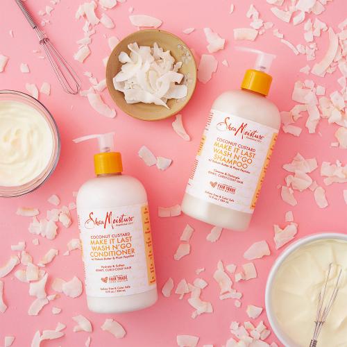 Shea Moisture Coconut Custard Make It Last Wash N'Go Shampoo 13oz Find Your New Look Today!