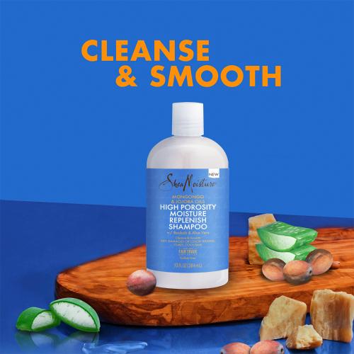 Shea Moisture Mongongo Jojoba Oils High Porosity Moisture Replenish Shampoo 13oz Find Your New Look Today!