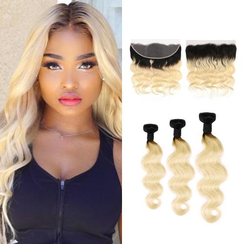 Uniq Hair 100% Virgin Human Hair Brazilian Bundle Hair Weave 7A Body with 13X4 Closure#OT613 $127.99 $222.99 Find Your New Look Today!