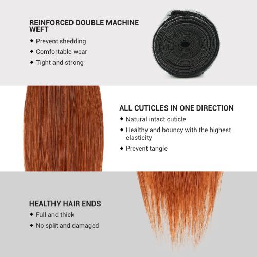 Uniq Hair 100% Virgin Human Hair Brazilian Bundle Hair Weave 7A Straight #OT30 Find Your New Look Today!