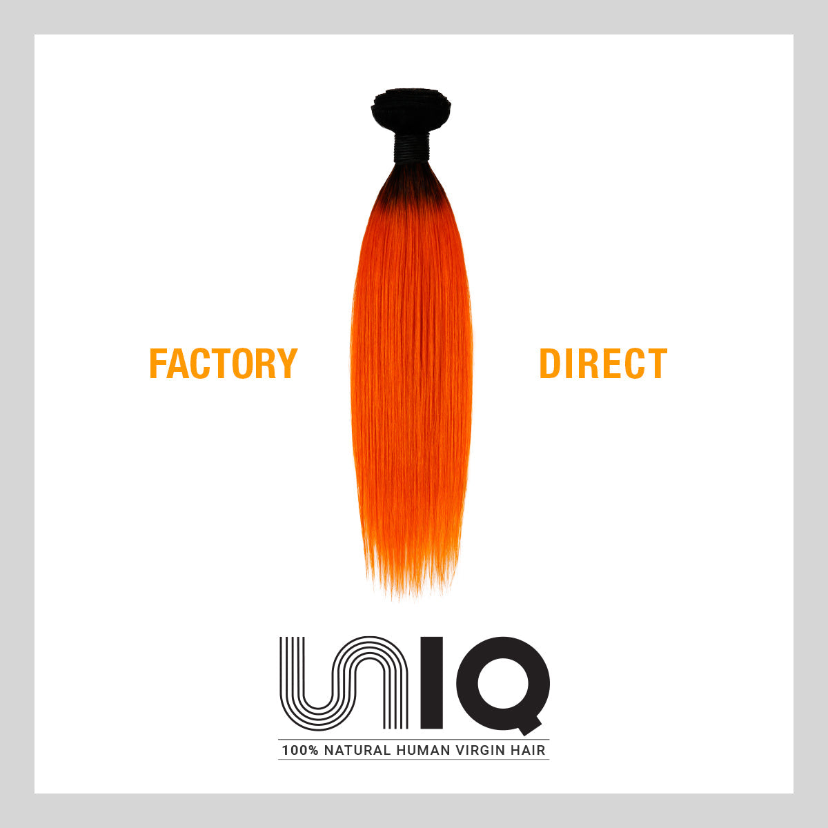 Uniq Hair 100% Virgin Human Hair Brazilian Bundle Hair Weave 9A Straight #OTORANGE Find Your New Look Today!