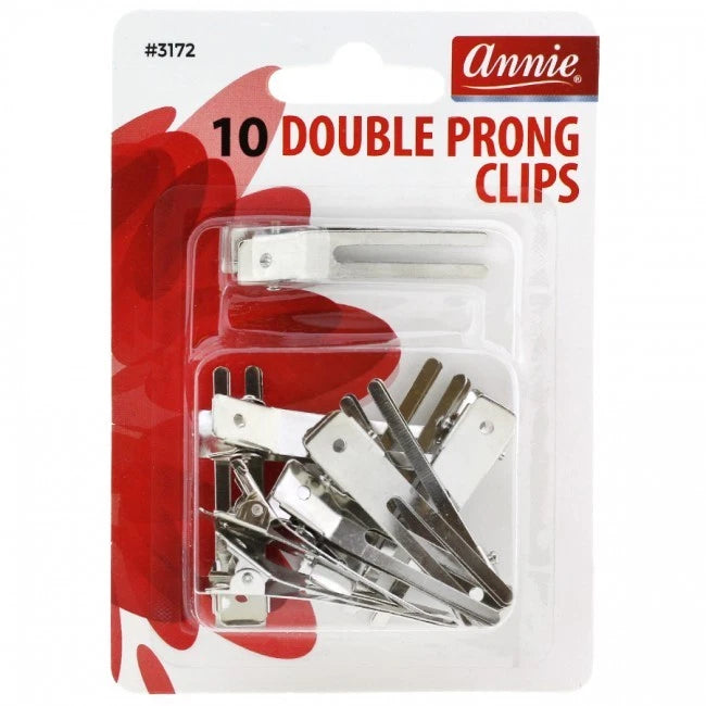 Annie 10 Double Prong Clips