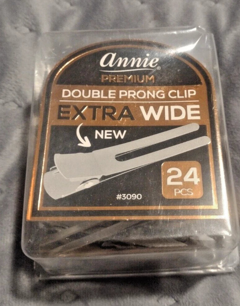 Annie Double Prong Clip Extra Wide (24 pcs )