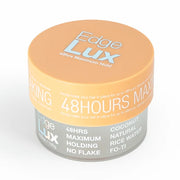 Edge Lux 48H Maximum Hold Edge Control Gel – Coconut Scent, Flake-Free Natural Formula 3.53 oz