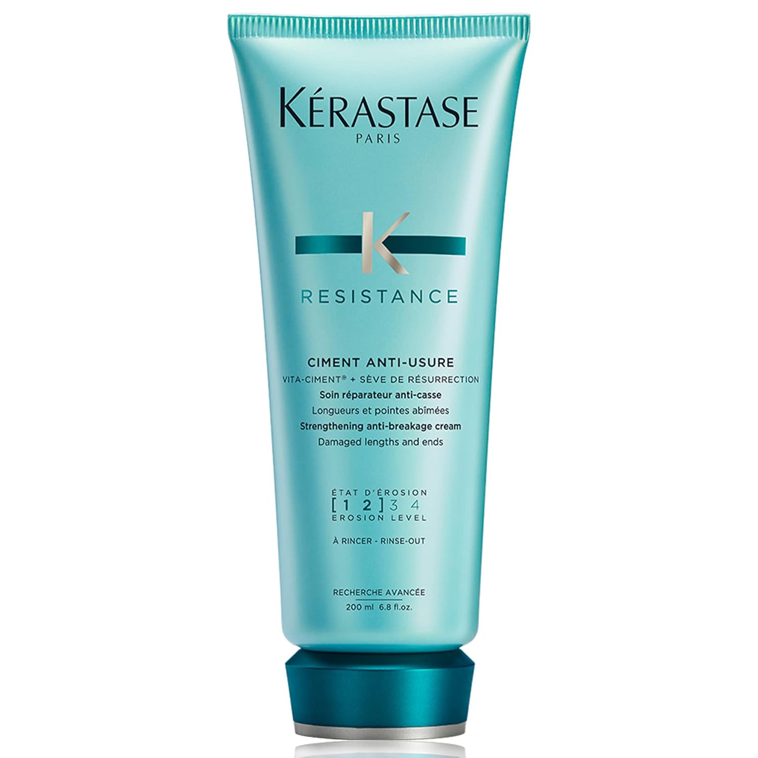 Kérastase Resistance Ciment Anti-Usure Conditioner 6.8 oz – Strengthening Anti-Breakage Cream for Damaged Hair