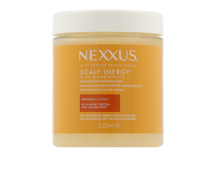 NEXXUS Scalp Inergy Gentle Exfoliating Scalp Scrub – Deep Cleansing & Scalp Rebalance – 250ml / 8.45 fl oz
