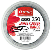 Annie Rubber Bands 1" black( 250 )